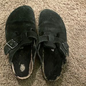 Black Birkenstock clogs